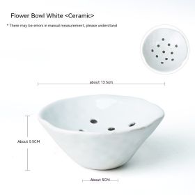 Hole Flower Bowl Ceramic Zen Chinese Style